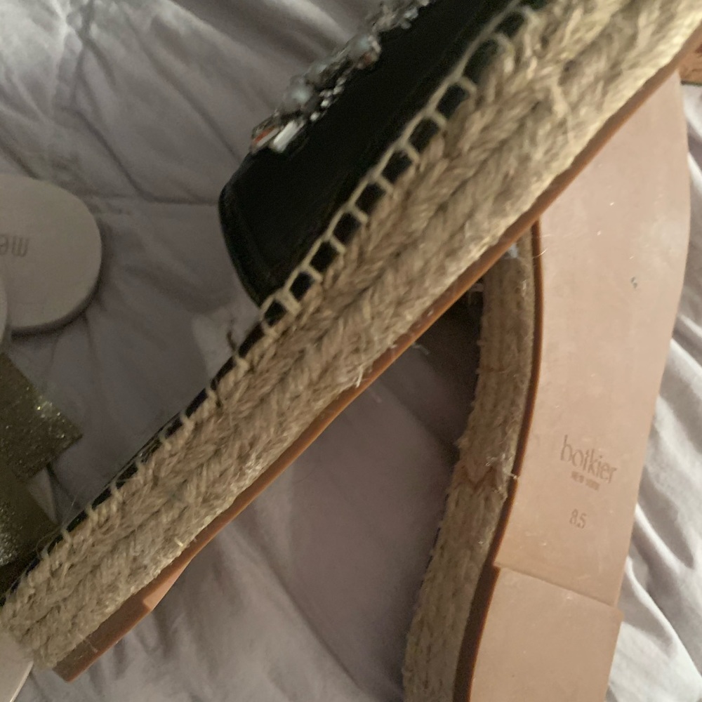 Espadrille embellished  slides